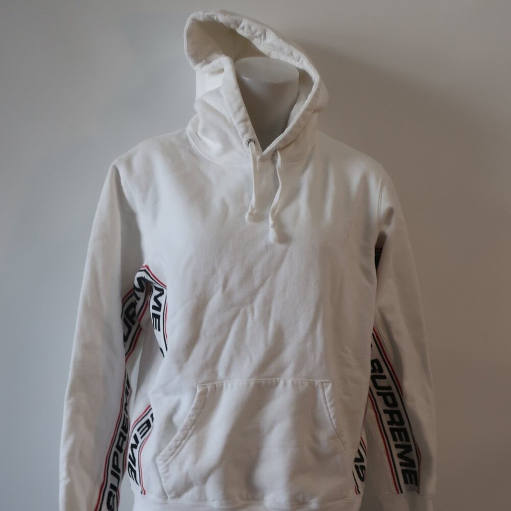 Boys Supreme (Item-345) White Black Red Supreme Hoodie S